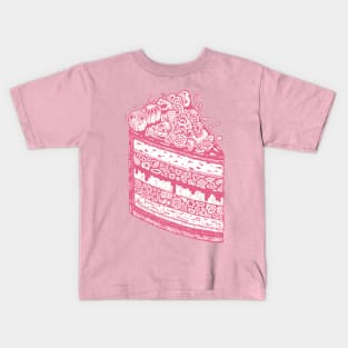 Foodle Cake by Lei Melendres Kids T-Shirt